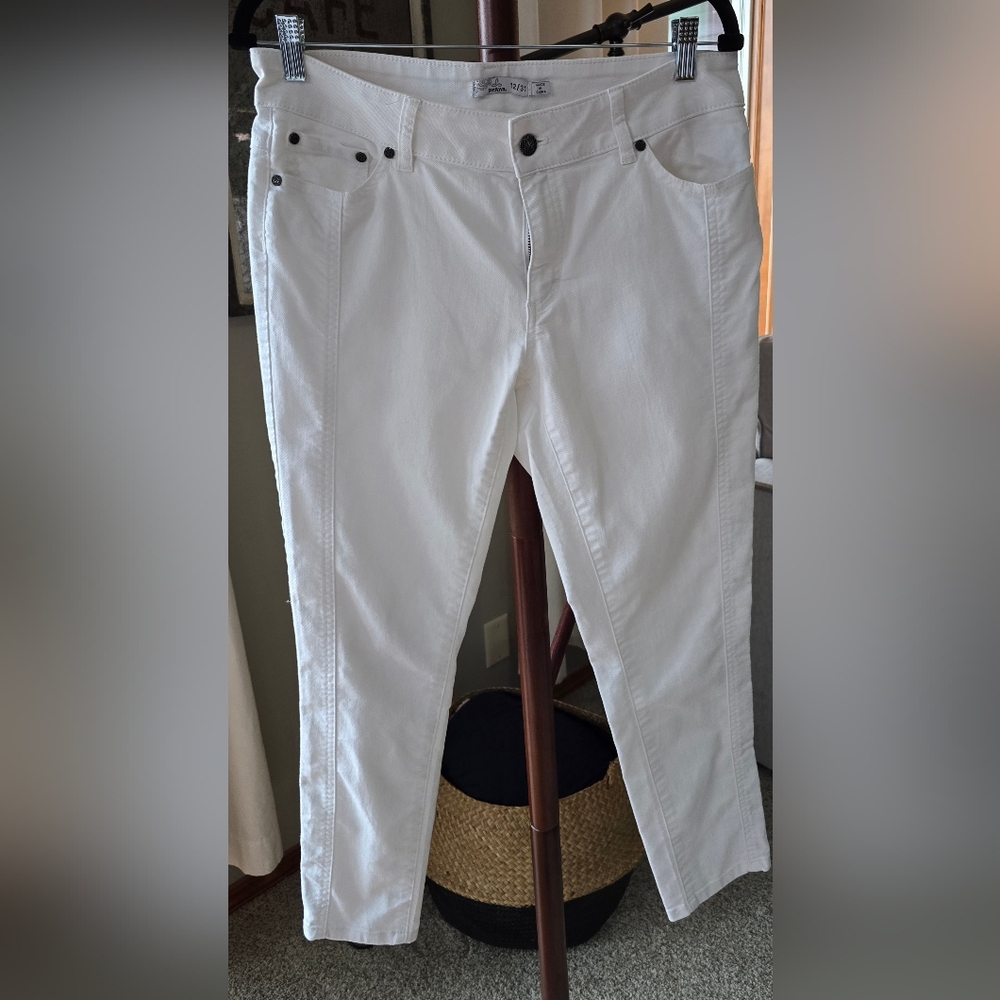 PRANA Carlotta Crop Jean Women's size 12/31 White - Picture 3 of 8